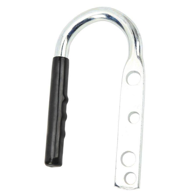 Trailer Coupler Lift Handle Galvanized Steel Rubber Tongue Handle for