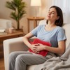 LUXFAB Large 2L Hot Water Bottle with Soft Fleece Cover