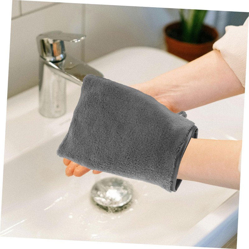 Healeved 6pcs Super Absorbent Body Wash Mitts Reusable Microfiber Face