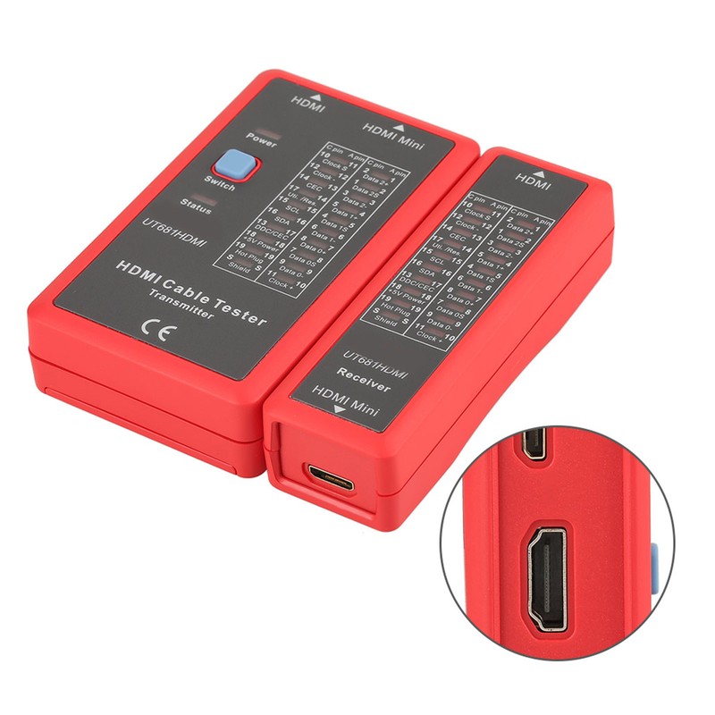 UT681HDMI HDmi MINIHDMI Data Cable Tester 20LED Status Indictor