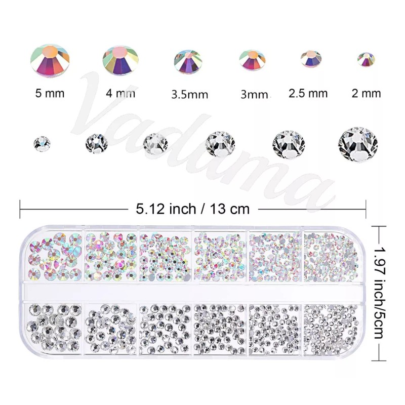 Vaduma Piedra De Cristal Tornasol Super Calidad Nail Art En