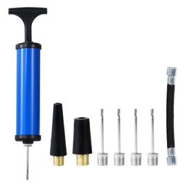 Arcjunys Ball Pump with Needles Nozzles and Extension Hoses Portable Football Pump to Inflate Athletic Soccer Ball Football Volleyball Rugby Basketball