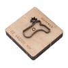 Leather Punching Die Shoe Shaped Alloy Steel Blade Birch Base