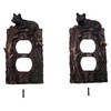 Black Bear Laying on a Tree Wall Plates, Duplex Outlet