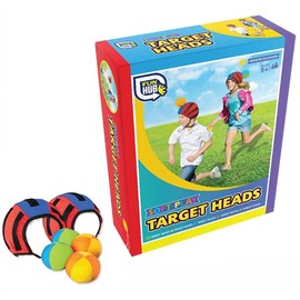 Grafix Fun Outdoors Target Heads Ball Garden Beach Game 2 Player Family Children Fun Indoor Outdoor Exercise
