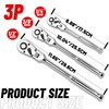 UYECOVE 1/2 3/8 1/4 Inch Drive Ratchet Set, 3Pcs Flex