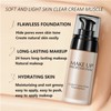 Colour Changing Foundation,Makeup Foundation, Face Foundation Full Coverage Moisturizing Waterproof