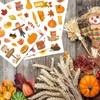 16 Pcs Autumn Stickers, Autumn Leaves Animals Maple Leaf Mushroom