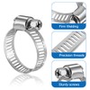 Set of 20 Hose Clamps 16-25 mm, 304 Stainless Steel