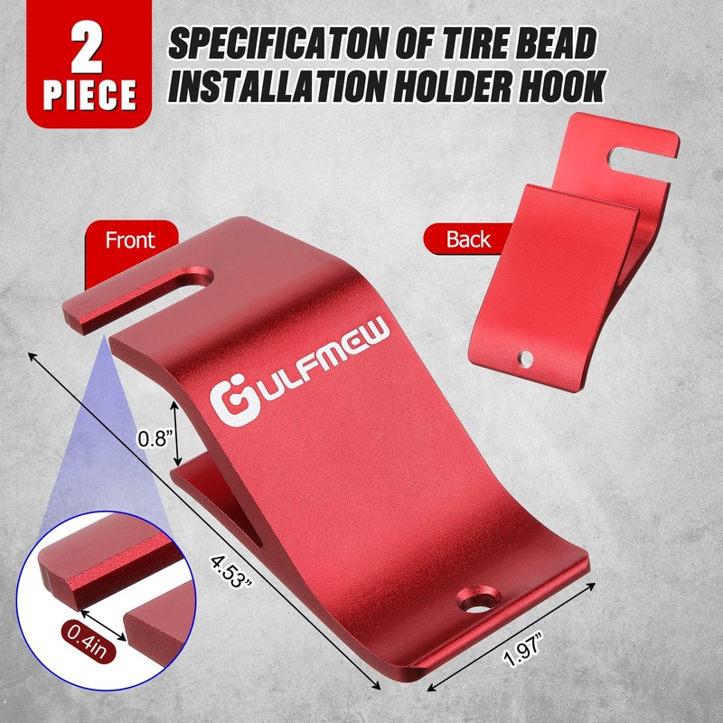 Gulfmew Motorcycle Tire Changing Tool Kit, Double Hole, Blue &