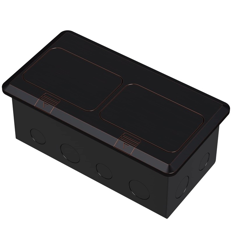 Dual Pop-Up Floor Box Electrical Kit (TR-20A, Oil Rubbed Bronze)…