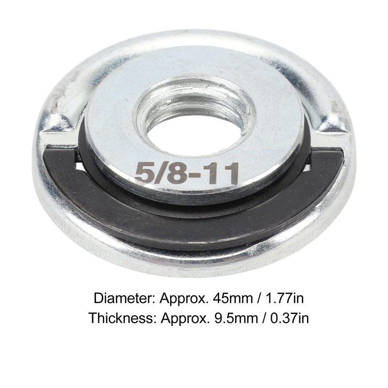 Tuerca de Amoladora Angular de 2 Piezas, 5/8-11 Tuercas de