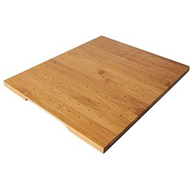 PAPSTAR Finger Food Skewer Tray 250 x 300 mm Bamboo with 120 Holes for Finger Food Skewers - 1 Piece (87147)