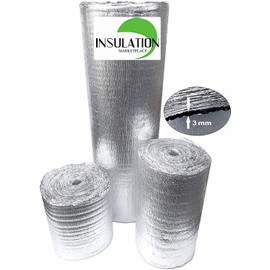 SmartSHIELD -3mm 16"x50Ft Reflective Insulation roll, Foam Core Radiant Barrier, Thermal Insulation Shield, Commercial Grade (16"x50')
