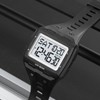 Digital Sports Watch Dual Time Display Night Light Adjustable TPR