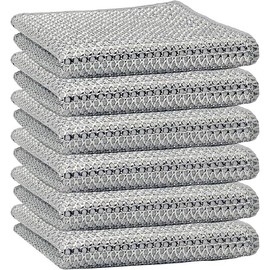 8 Piece/Cleaning Cloth-Ultra Durable Fiber Set-Versatile,Reusable,Easy to Dry and Wet Clean-Perfect for Cutlery,Kitchen and Bathroom,Metal Surface,Non-Stick and Removes Rust,Removes Stains - Microfiber Household Items Mesh Nature Multipurpose  Dishcloths