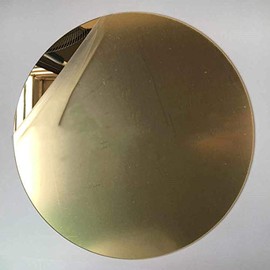 Marketing Holders Acrylic Mirror 14" Wide Round Gold .118" Thick No Adhesive Reflective Pieces Perfect for DIY Arts and Crafts School Projects Home or Office Decor Special Events