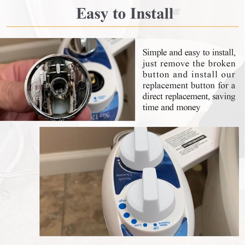 2-Pack Replacement Knob for Luxe Bidet Neo 120 & Neo