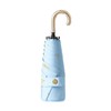 Ultra Lightweight Folding Umbrella, Hot Stamped Butterfly Pattern, Gold Hook