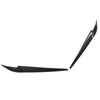 Pair Left Right Headlight Eyebrow Car Light Eyelids Carbon Fiber