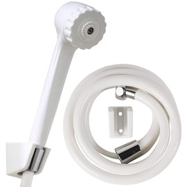 HealthSmart Modern Handheld Shower Head with 6 Foot Hose, Detachable, Unfinished