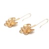 Elegant Bohemian 14k Gold Flower Floral Dangle Drop Earrings Cute