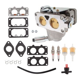 ALL-CARB 791230 799230 699709 499804 Carburetor Replacement for John Deere L111 L118 L120 LA120 LA130 LA135 LA140 LA145 LA150 20HP 21HP 23HP 24HP 25HP V-Twin Engine Manual Choke