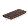 Wise Owl Stylish Bifold Long Slim Wallets - Real Leather