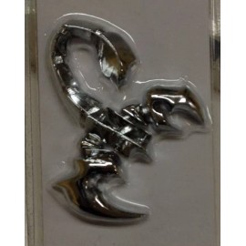 D&D 3D ACCENT SCORPION CHROME TRIM CAR AUTO SUV 4X4 ABS EMBLEM LOGO BADGE1407PS