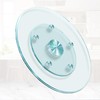 28'' Glass Lazy Susan Turntable Dining Table, 360° Large Round