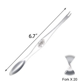 BLBYHO 20 Pcs Lobster Forks, 304 Stainless Steel Crab Leg Forks, Heavy Duty Lobster Pickers, Seafood Forks