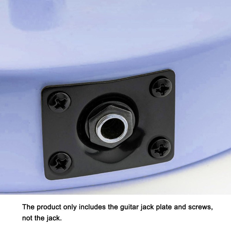Guitar Output Jack Plate 1/4 Inch 9.2mm Rectangle Jack Reinforcement