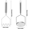 Pack of 2 Potato Masher, Potato Masher, Stainless Steel, Kitchen