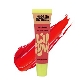 MADE BY MITCHELL LIP SYNC MATTE LIP CREAM - SOUR CHERRY, MADE BY MITCHELL