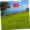 WOONEKY 2Pcs Flags Practical Putting Training Flags with Print for