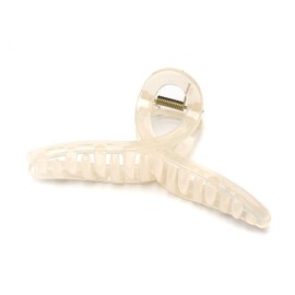 QinGoo Large Cream Hair Clip Giant Beautiful Women's Hair Clip Headdress Elegant Hair Accessory 1 Piece (13 cm x 6.2 cm, Cream)