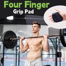 ZDL Grip Pads, Pack of 4 Fitness Grip Pads, Grip Pads, Grip Training Pads, Grip Pads, Grip Pads, Strength Training, for Pull-Ups, Bodybuilding, Fitness, Cross Training