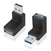 Poyiccot USB 3.0 Adapter, USB L-Shaped, L-Shaped, 9-Shaped, Direction Convert