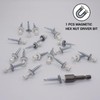 (Pack of 50 pcs) Metal Roofing Screws, 3/16 x 1-3/8