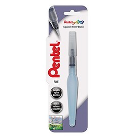 Pentel Aquash Water Brush, Fine Nib, 1 Brush on Blister Card