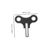 Baluue 3pcs Household Clockwork Key Winding Tools Sturdy Clock Wrench