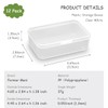 Farmer Mani 12 pcs Clear Plastic Box Containers (4.65" x