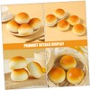 ibasenice 5pcs Simulated Bread Model Fake Food Baguette Pretzel Artificial