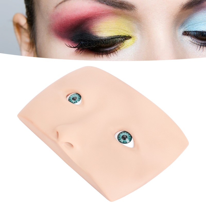 Makeup Practice Face Board 3D Realistic Eye Painting Practice Plastic