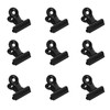40pcs Black Binder Clips, 22mm Mini Metal Binder Clips, Small Paper Clamps Hinge Clips for Food Packages Picture Clips, Mini Paper Clips Metal Clips Photo File Paper Document Clip for Home Office