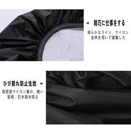 Backpack Cover, Waterproof, Rain Cover, Rain Cover, Heavy Duty, High Intensity Reflective Marks, Ultra Lightweight, Waterproof Cover, For Work or School Commutes, Rainy Season Protection, Black