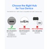 LENTION Hub USB C con USB3.0&USB2.0, 100W PD, Adaptador Tipo