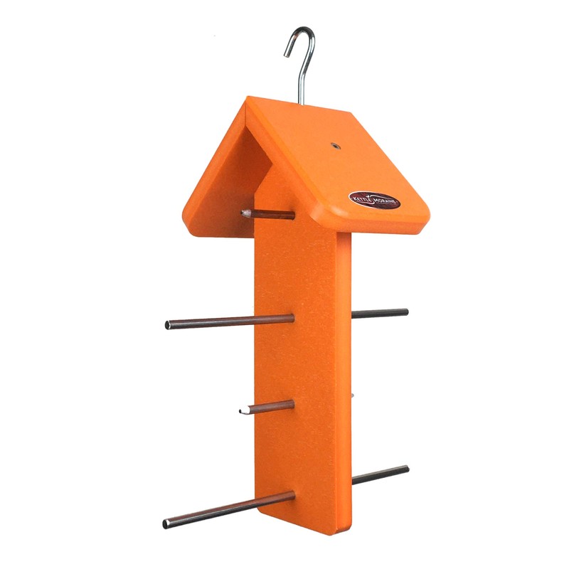 Kettle Moraine Recycled Double Oriole Orange Fruit Feeder