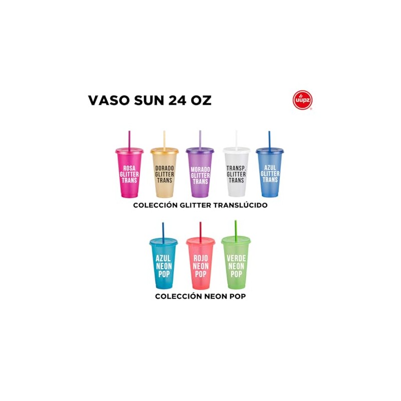 Vasos de Plastico Reusable Set de 10, 20, Y 50