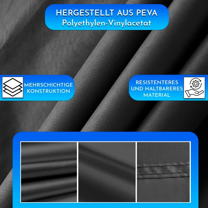 Motorrad abdeckplane Groß Material PEVA 240 x 140 cm Schützt